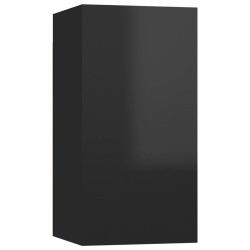 vidaXL TV-Schrank Hochglanz-Schwarz 30,5x30x60 cm Holzwerkstoff