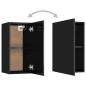 vidaXL TV-Schrank Hochglanz-Schwarz 30,5x30x60 cm Holzwerkstoff vidaXL TV-Schrank Hochglanz-Schwarz 30,5x30x60 cm Holzwerkstoff