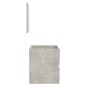 vidaXL Badschrank mit Spiegel Betongrau Holzwerkstoff vidaXL Badschrank mit Spiegel Betongrau Holzwerkstoff