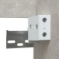 vidaXL Badschrank mit Spiegel Betongrau Holzwerkstoff vidaXL Badschrank mit Spiegel Betongrau Holzwerkstoff