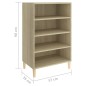 vidaXL Sideboard Sonoma-Eiche 57x35x90 cm Holzwerkstoff vidaXL Sideboard Sonoma-Eiche 57x35x90 cm Holzwerkstoff
