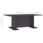 vidaXL Couchtisch Grau 103,5x60x40 cm Holzwerkstoff