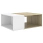 vidaXL Couchtisch Weiß Sonoma-Eiche 90x67x33 cm Holzwerkstoff vidaXL Couchtisch Weiß Sonoma-Eiche 90x67x33 cm Holzwerkstoff