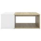 vidaXL Couchtisch Weiß Sonoma-Eiche 90x67x33 cm Holzwerkstoff vidaXL Couchtisch Weiß Sonoma-Eiche 90x67x33 cm Holzwerkstoff