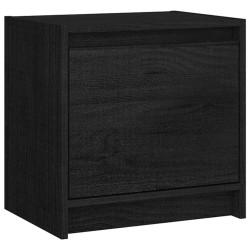 vidaXL Nachttisch Schwarz 40x30,5x40 cm Massivholz Kiefer 