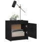 vidaXL Nachttisch Schwarz 40x30,5x40 cm Massivholz Kiefer vidaXL Nachttisch Schwarz 40x30,5x40 cm Massivholz Kiefer