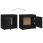 vidaXL Nachttisch Schwarz 40x30,5x40 cm Massivholz Kiefer vidaXL Nachttisch Schwarz 40x30,5x40 cm Massivholz Kiefer