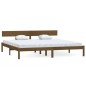 vidaXL Massivholzbett Honigbraun Kiefer 200x200 cm vidaXL Massivholzbett Honigbraun Kiefer 200x200 cm