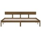 vidaXL Massivholzbett Honigbraun Kiefer 200x200 cm vidaXL Massivholzbett Honigbraun Kiefer 200x200 cm