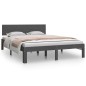 vidaXL Massivholzbett Grau 150x200 cm vidaXL Massivholzbett Grau 150x200 cm