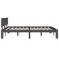 vidaXL Massivholzbett Grau 150x200 cm vidaXL Massivholzbett Grau 150x200 cm