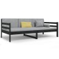 vidaXL Tagesbett Schwarz 90x190 cm Massivholz Kiefer vidaXL Tagesbett Schwarz 90x190 cm Massivholz Kiefer