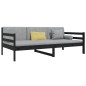 vidaXL Tagesbett Schwarz 90x190 cm Massivholz Kiefer vidaXL Tagesbett Schwarz 90x190 cm Massivholz Kiefer