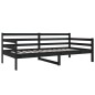 vidaXL Tagesbett Schwarz 90x190 cm Massivholz Kiefer vidaXL Tagesbett Schwarz 90x190 cm Massivholz Kiefer