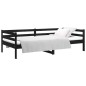 vidaXL Tagesbett Schwarz 80x200 cm Massivholz Kiefer vidaXL Tagesbett Schwarz 80x200 cm Massivholz Kiefer