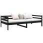 vidaXL Tagesbett Schwarz 80x200 cm Massivholz Kiefer vidaXL Tagesbett Schwarz 80x200 cm Massivholz Kiefer
