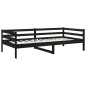 vidaXL Tagesbett Schwarz 80x200 cm Massivholz Kiefer vidaXL Tagesbett Schwarz 80x200 cm Massivholz Kiefer