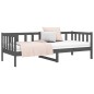 vidaXL Tagesbett Grau 80x200 cm Massivholz Kiefer vidaXL Tagesbett Grau 80x200 cm Massivholz Kiefer