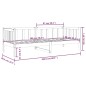 vidaXL Tagesbett Grau 80x200 cm Massivholz Kiefer vidaXL Tagesbett Grau 80x200 cm Massivholz Kiefer