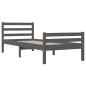 vidaXL Massivholzbett Grau 90x190 cm vidaXL Massivholzbett Grau 90x190 cm