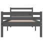 vidaXL Massivholzbett Grau 90x190 cm vidaXL Massivholzbett Grau 90x190 cm