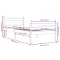 vidaXL Massivholzbett Grau 90x190 cm vidaXL Massivholzbett Grau 90x190 cm