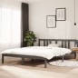 vidaXL Massivholzbett Grau 150x200 cm vidaXL Massivholzbett Grau 150x200 cm