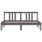 vidaXL Massivholzbett Grau 150x200 cm vidaXL Massivholzbett Grau 150x200 cm