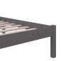 vidaXL Massivholzbett Grau 150x200 cm vidaXL Massivholzbett Grau 150x200 cm