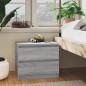 vidaXL Nachttische 2 Stk. Grau Sonoma 50x39x43,5 cm Holzwerkstoff vidaXL Nachttische 2 Stk. Grau Sonoma 50x39x43,5 cm Holzwerkstoff