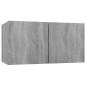vidaXL TV-Wandschrank Grau Sonoma 3 Stk. 60x30x30 cm Holzwerkstoff vidaXL TV-Wandschrank Grau Sonoma 3 Stk. 60x30x30 cm Holzwerkstoff