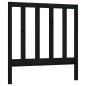 vidaXL Kopfteil Schwarz 106x4x100 cm Massivholz Kiefer
