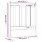 vidaXL Kopfteil Schwarz 106x4x100 cm Massivholz Kiefer