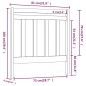 vidaXL Kopfteil Weiß 81x4x100 cm Massivholz Kiefer
