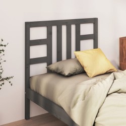 vidaXL Kopfteil Grau 106x4x100 cm Massivholz Kiefer