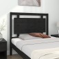 vidaXL Kopfteil Schwarz 105,5x4x100 cm Massivholz Kiefer
