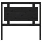 vidaXL Kopfteil Schwarz 105,5x4x100 cm Massivholz Kiefer