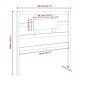 vidaXL Bett-Kopfteil 80,5x4x100 cm Massivholz Kiefer vidaXL Bett-Kopfteil 80,5x4x100 cm Massivholz Kiefer