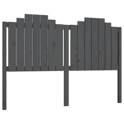 vidaXL Kopfteil Grau 156x4x110 cm Massivholz Kiefer