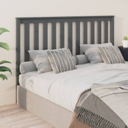 vidaXL Kopfteil Grau 156x6x101 cm Massivholz Kiefer