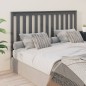 vidaXL Kopfteil Grau 156x6x101 cm Massivholz Kiefer