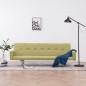 Schlafsofa mit Armlehnen Grün Polyester Schlafsofa mit Armlehnen Grün Polyester
