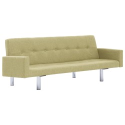 Schlafsofa mit Armlehnen Grün Polyester