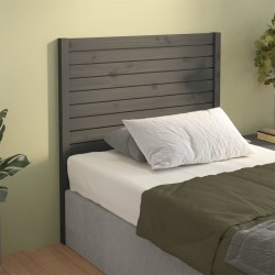 vidaXL Kopfteil Grau 96x4x100 cm Massivholz Kiefer