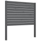 vidaXL Kopfteil Grau 96x4x100 cm Massivholz Kiefer