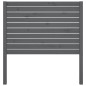 vidaXL Kopfteil Grau 96x4x100 cm Massivholz Kiefer