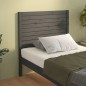 vidaXL Kopfteil Grau 96x4x100 cm Massivholz Kiefer