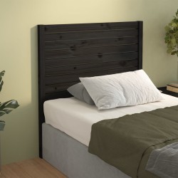 vidaXL Kopfteil Schwarz 106x4x100 cm Massivholz Kiefer
