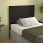 vidaXL Kopfteil Schwarz 106x4x100 cm Massivholz Kiefer