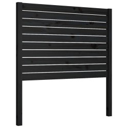 vidaXL Kopfteil Schwarz 106x4x100 cm Massivholz Kiefer